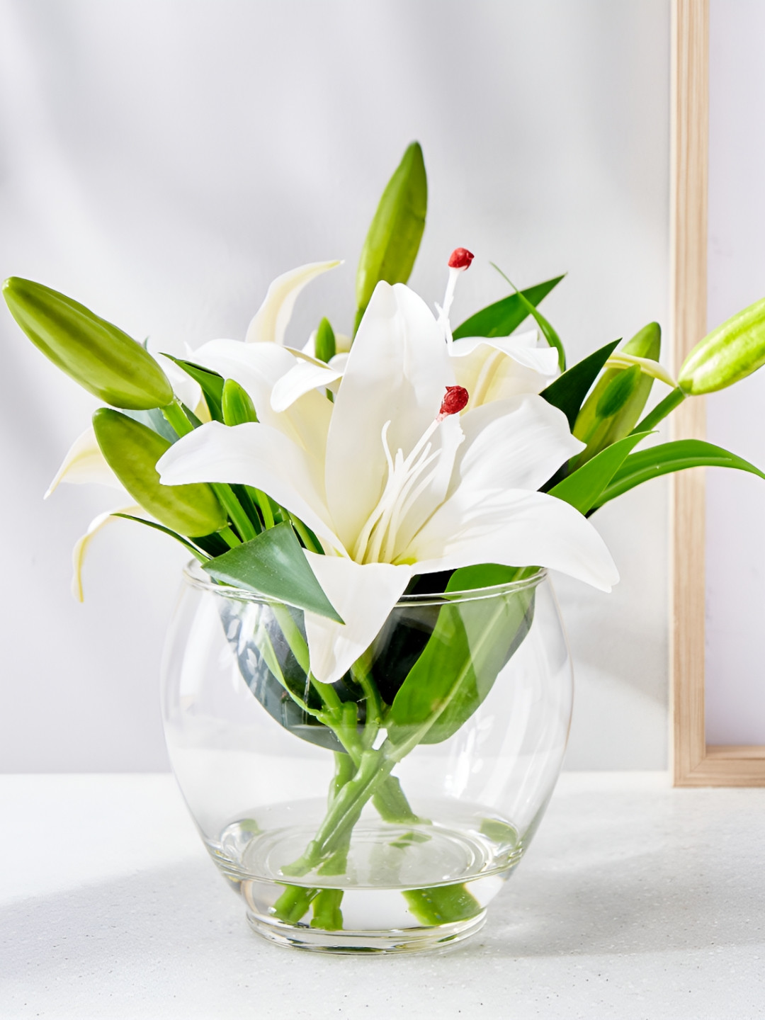 Home Centre White Hanging Artificial Flower