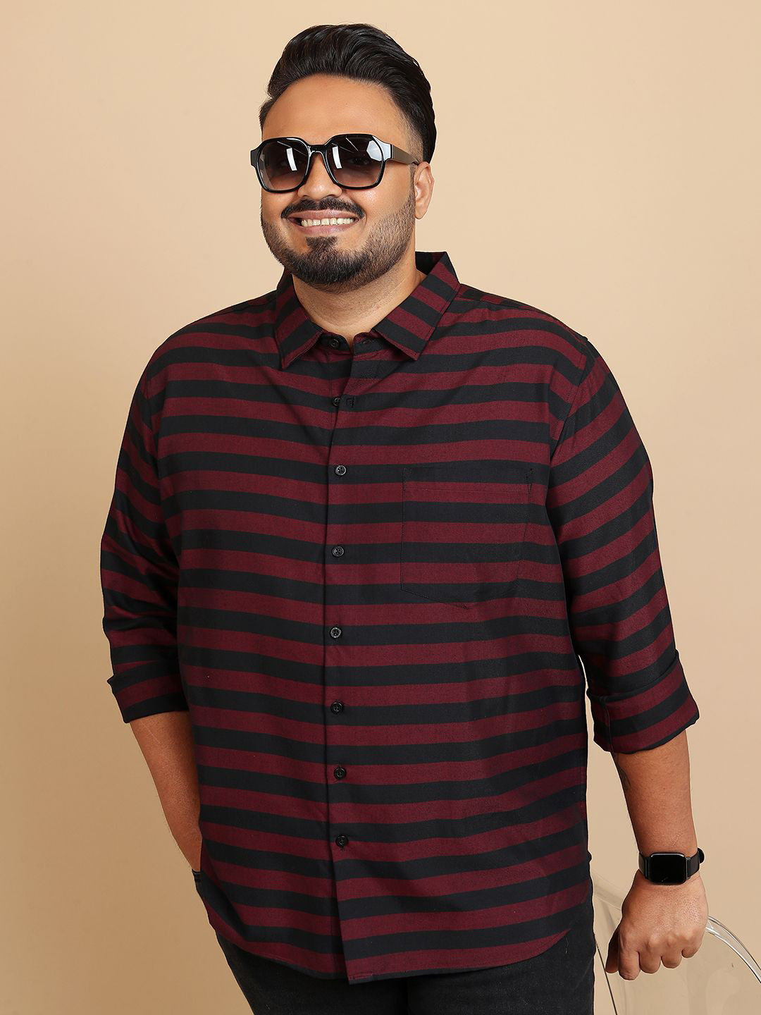 Xtra Ordinary By HIGHLANDER Men Plus Size Regular Fit Casual Shirt