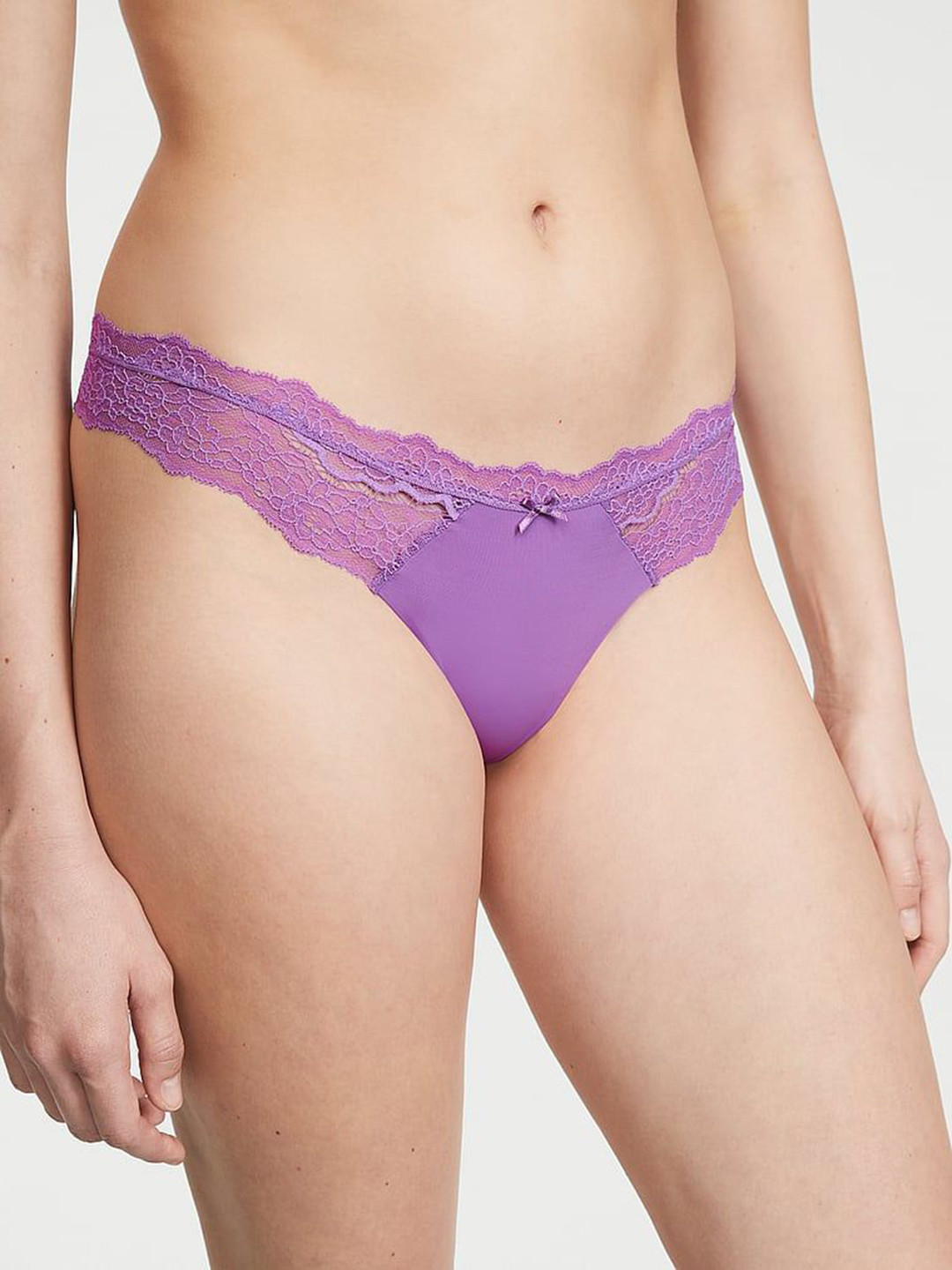 Victoria's Secret Dream Angels Lace-Trim Thong Panty