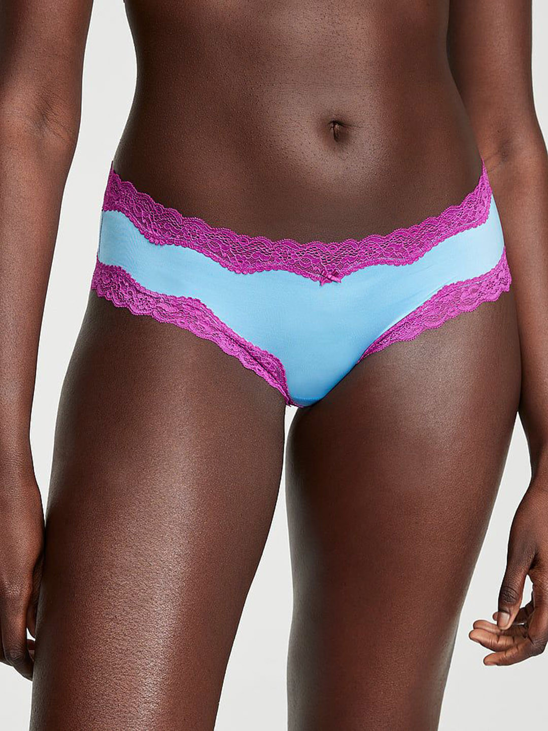 Victoria's Secret Fun & Flirty Lace-Trim Cheeky Panty