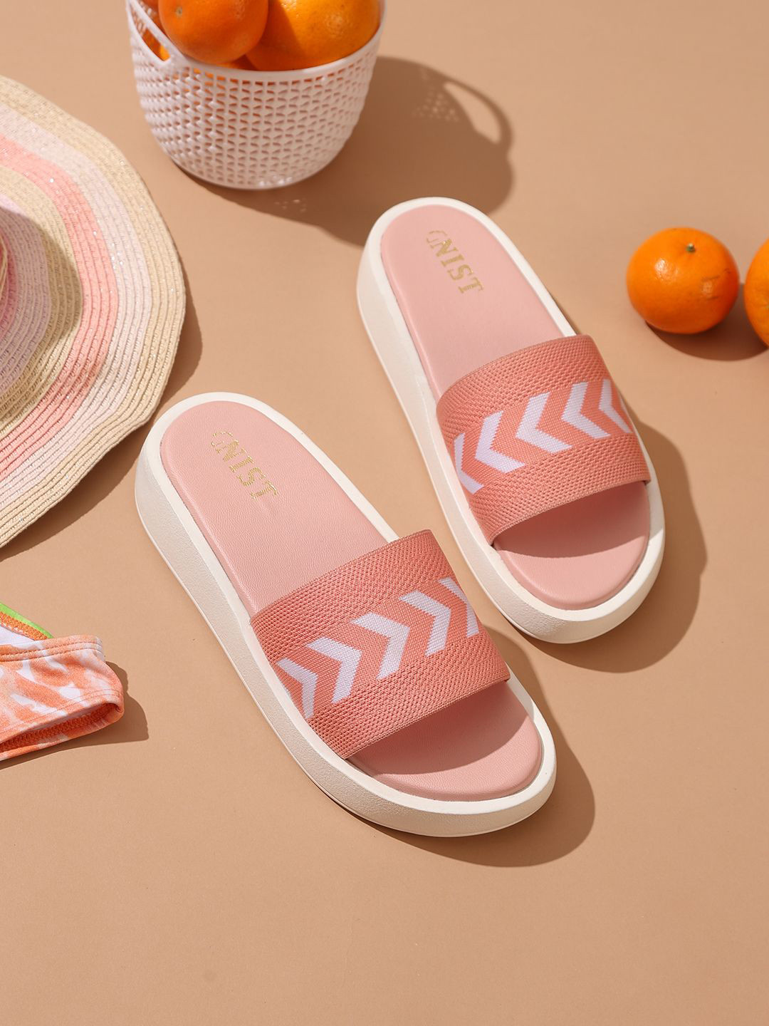 GNIST Woven Design Platform Heels