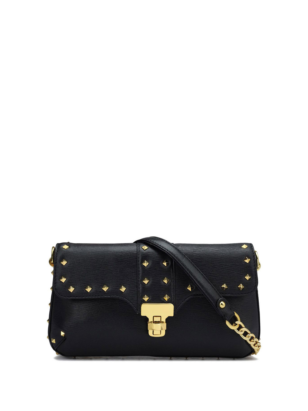 Joe & Mellon Embellished Leather Structured Sling Bag