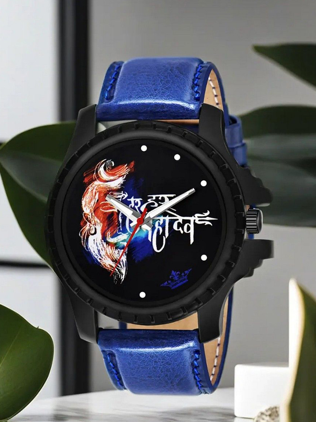 LOREM Men Printed Dial & Straps Analogue Watch LR66-A