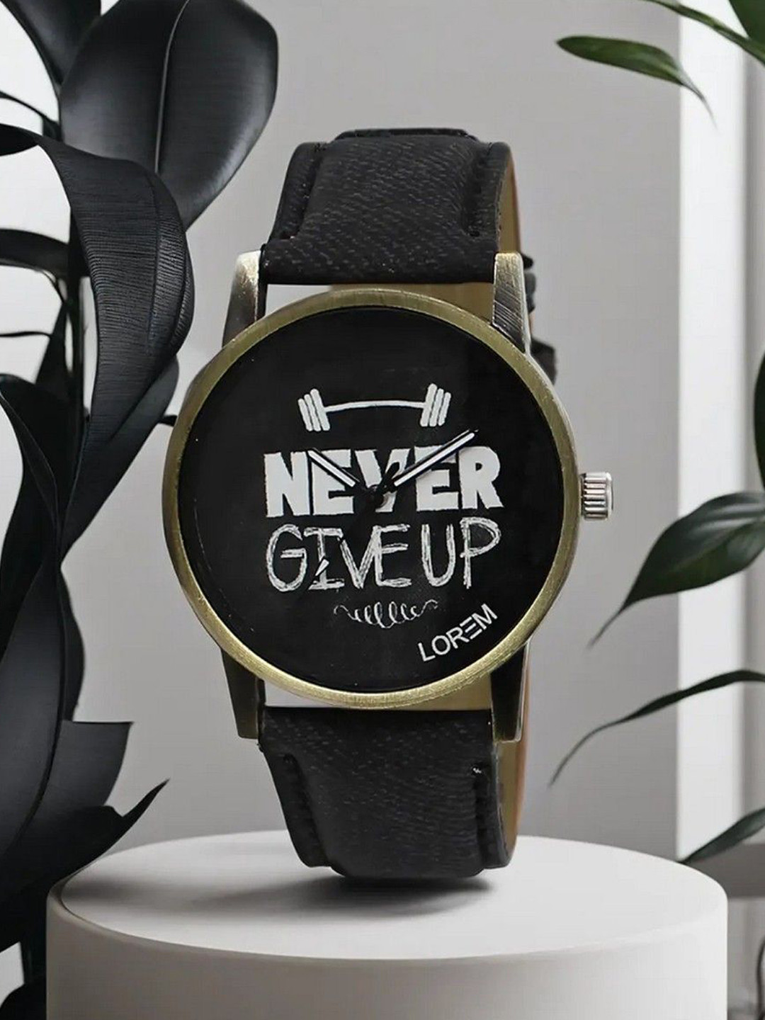 LOREM Men Printed Dial & Straps Analogue Watch LR27-A