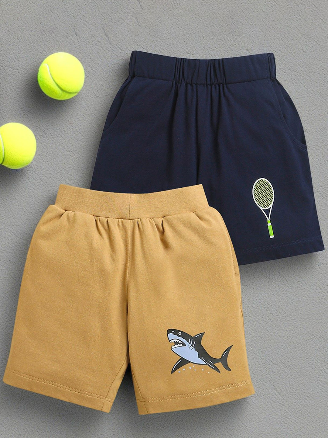 ZIP ZAP ZOOP Pack Of 2 Boys Pure Cotton Shorts