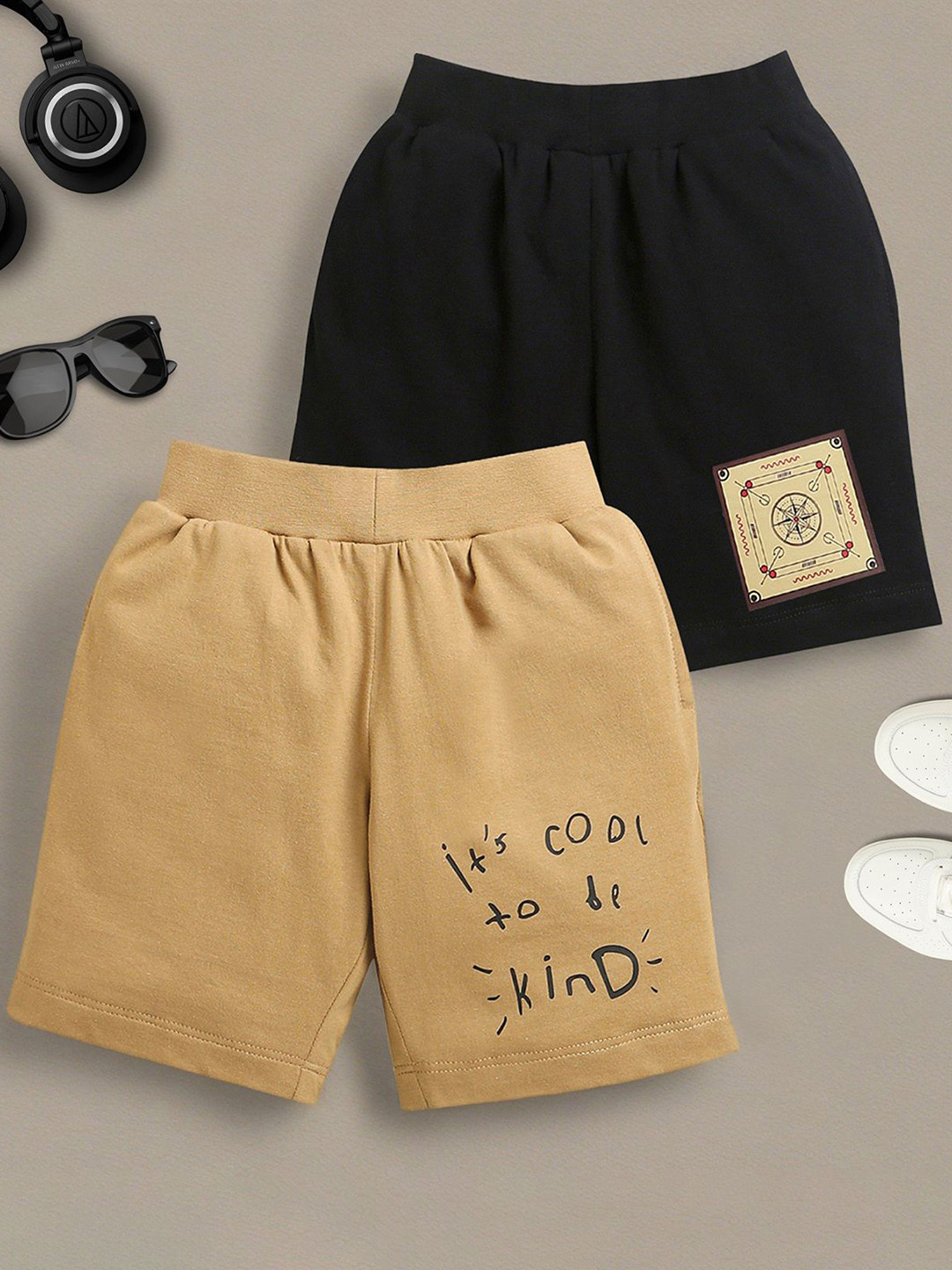 ZIP ZAP ZOOP Pack Of 2 Boys Pure Cotton Shorts