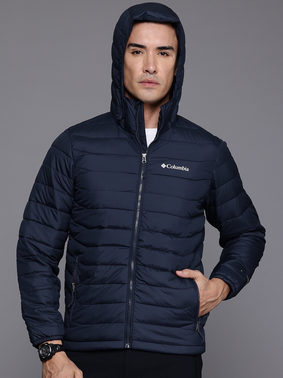 Buy Columbia Men Powder Lite II Hooded Lightweight Outdoor Puffer Jacket Jackets for Men 30000691 Myntra