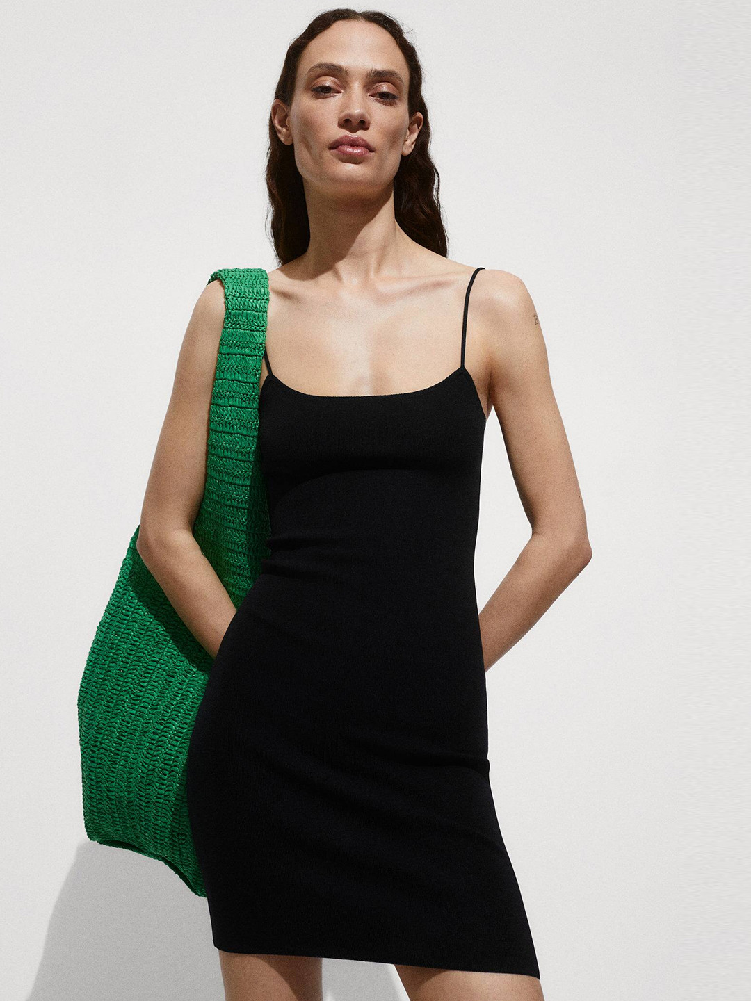 MANGO Knitted Bodycon Dress