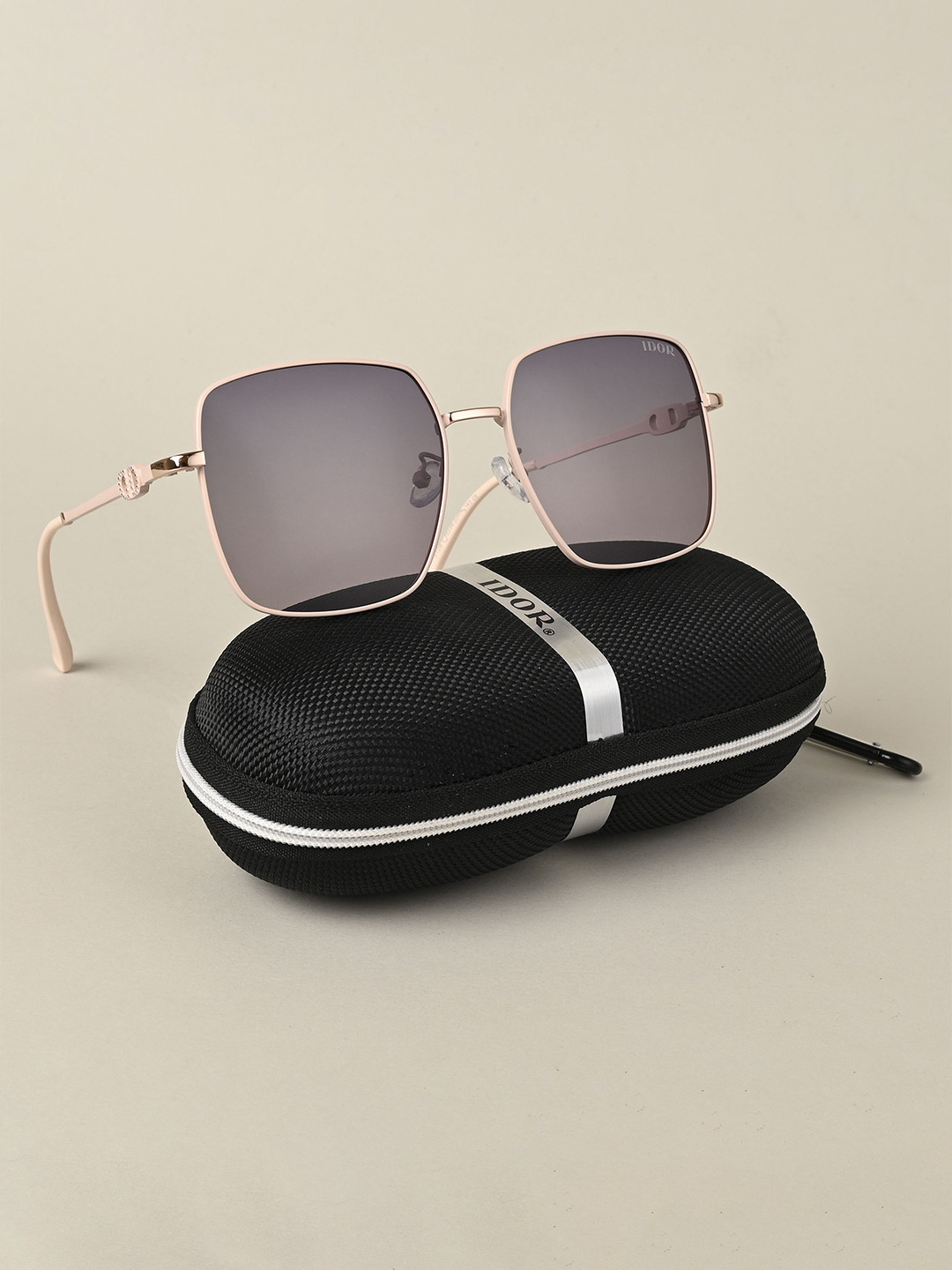 IDOR Unisex Square Sunglasses with Polarised and UV Protected Lens IDOR-3129-C5