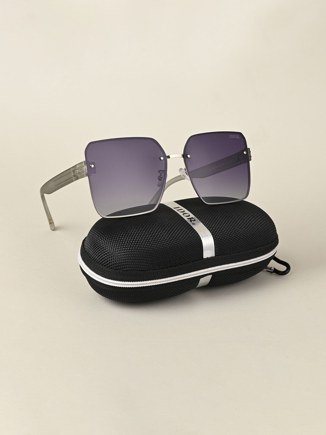 IDOR Unisex Square Sunglasses with Polarised and UV Protected Lens IDOR-3120-C2