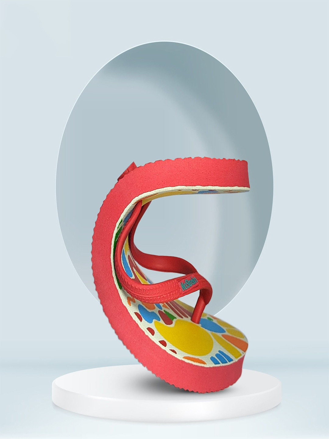 NoStrain Men Printed Rubber Room Slippers