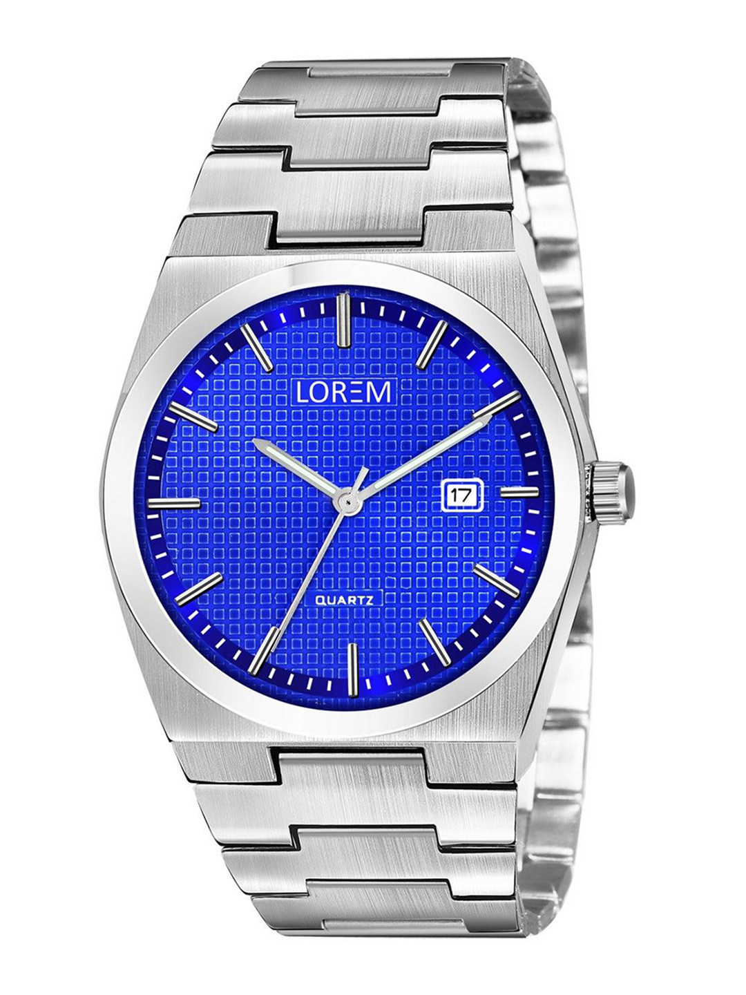 LOREM Men Dial & Stainless Steel Bracelet Style Straps Analogue Watch-LR159-B