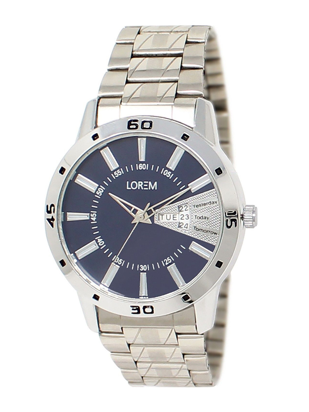 LOREM Men Dial & Stainless Steel Bracelet Style Straps Analogue Watch LR102-A
