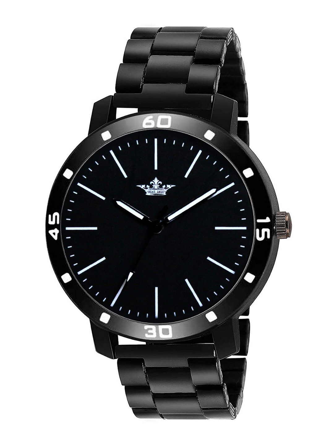 LOREM Men Embellished Dial & Stainless Steel Bracelet Style Straps Analogue Watch-LR112-B