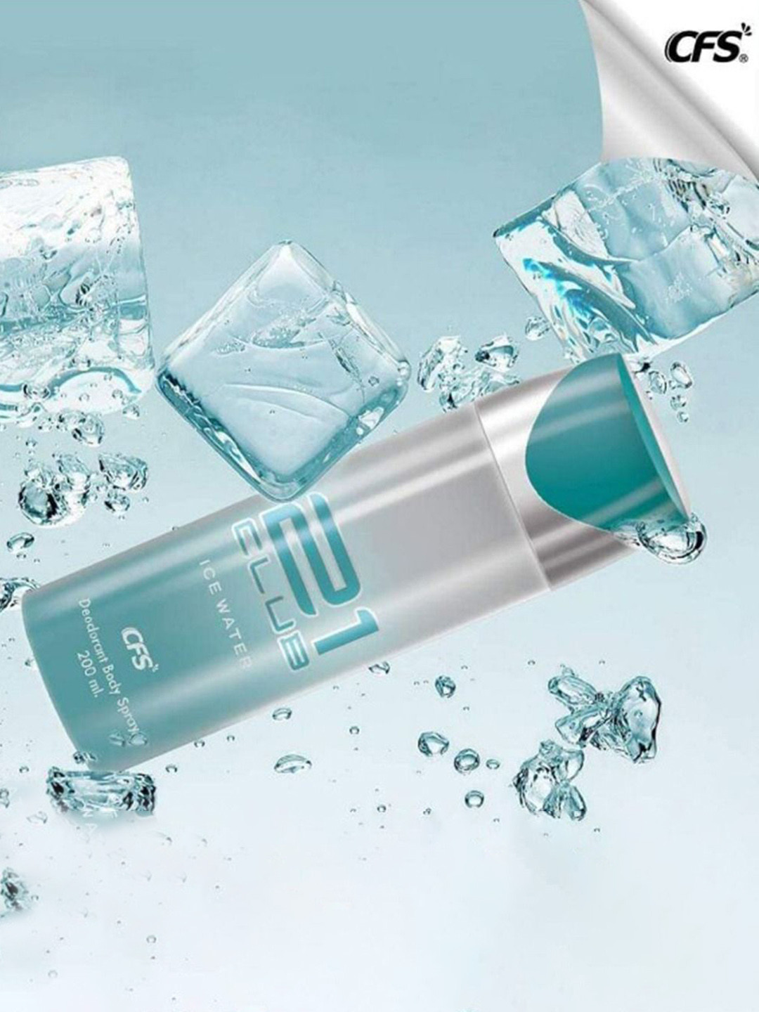 CFS 21 Club Set Of 2 Ice Water Deodorant Body Spray - 200ml Each