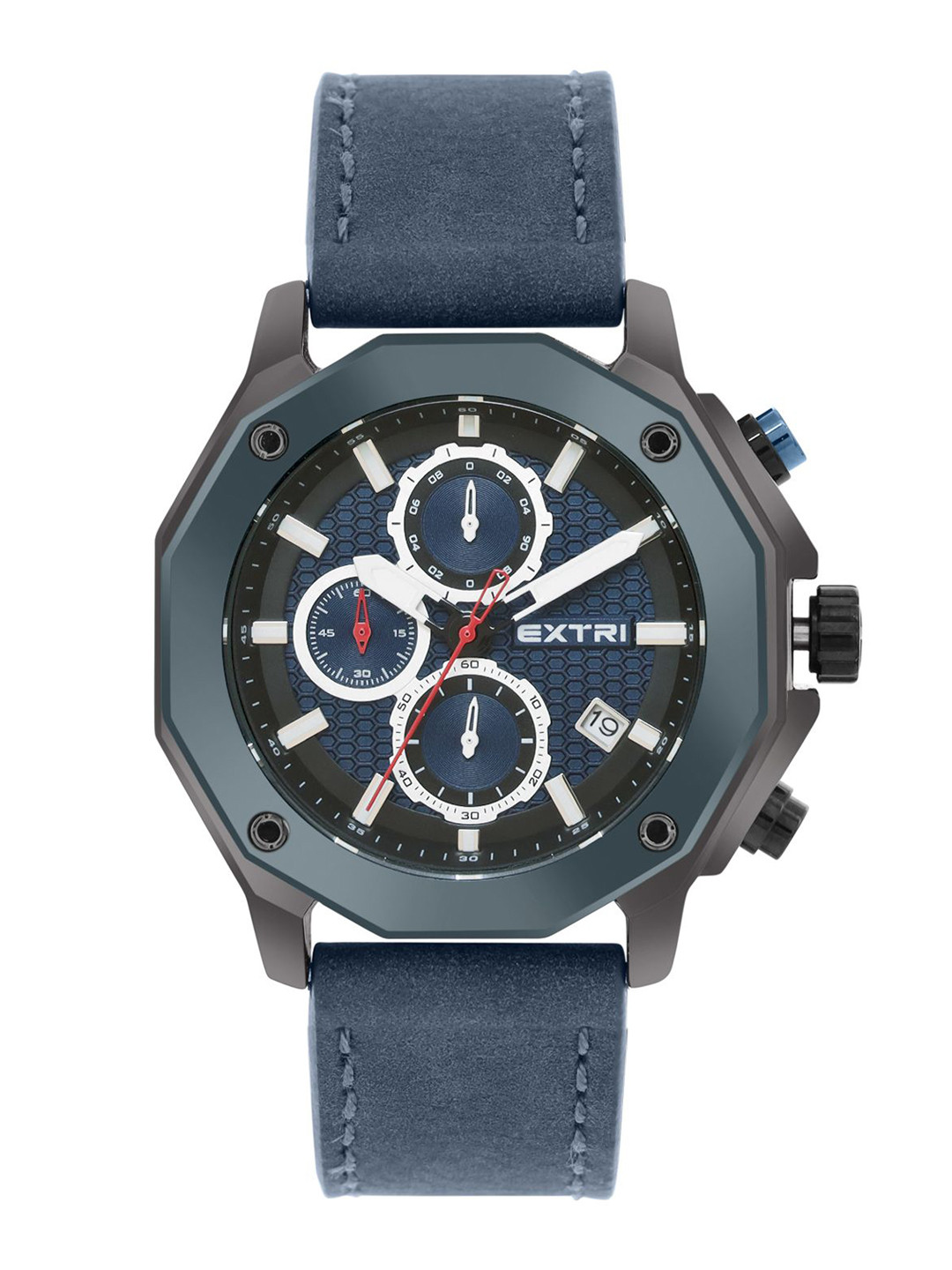 EXTRI Men Dial & Stainless Steel Straps Analogue Watch X6063-C