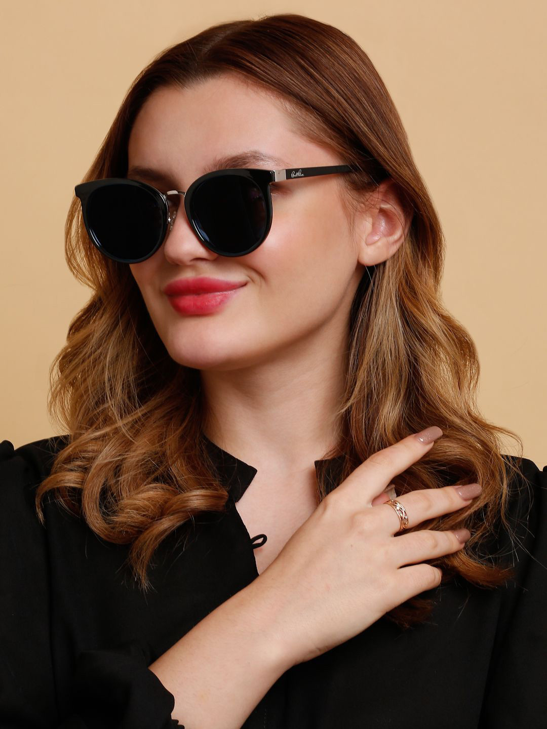 SUNNIES Women Round Sunglasses With Polarised Lens-SNS-11684-C025