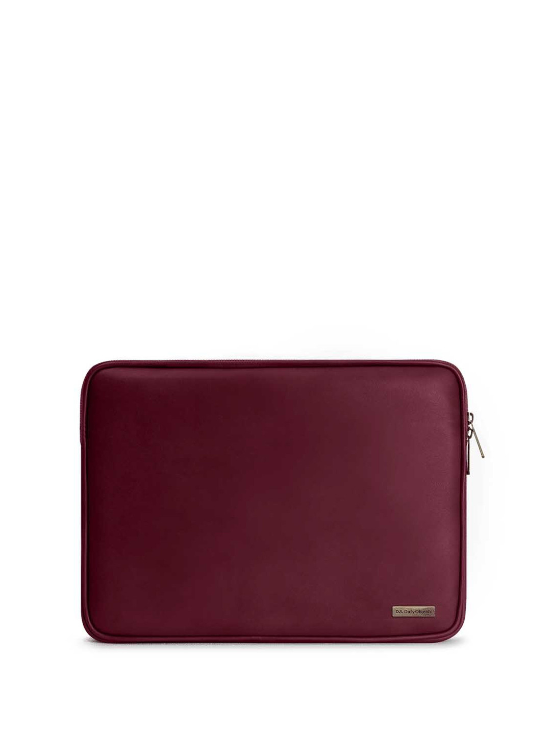 DailyObjects Vegan Leather Zippered Laptop Sleeve