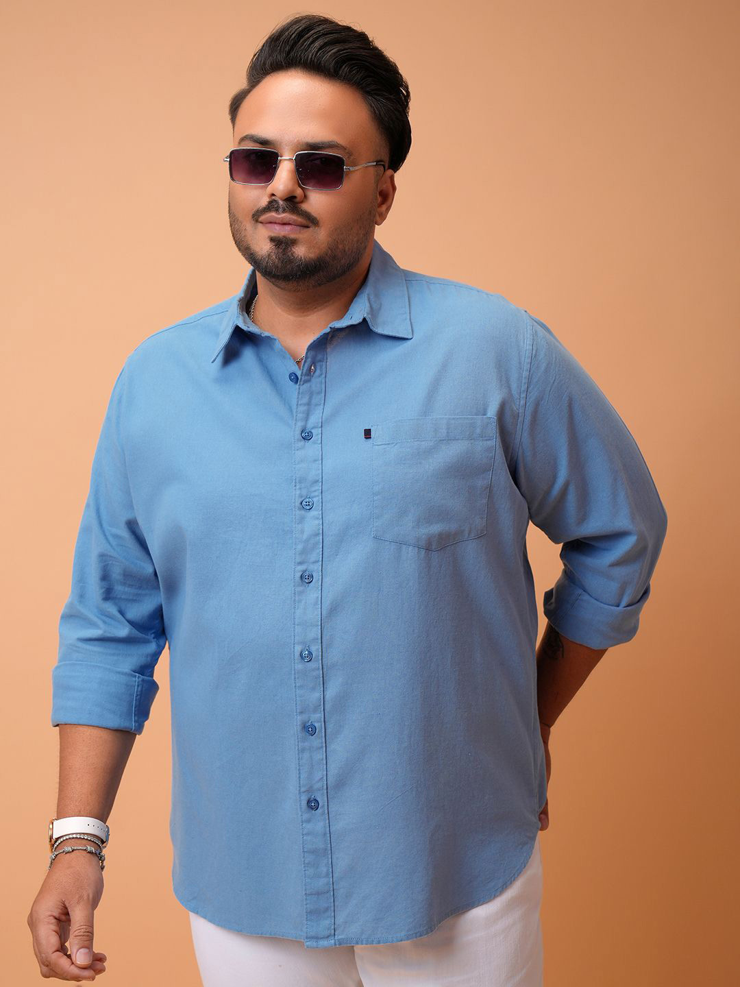 HIGHLANDER Mens Plus Size Regular Fit Shirt