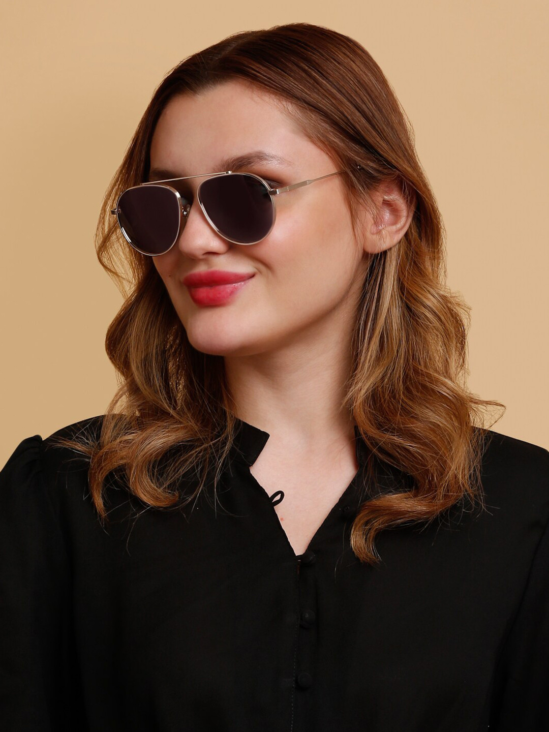 SUNNIES Women Aviator Sunglasses With Polarised Lens-SNS-11724-C101