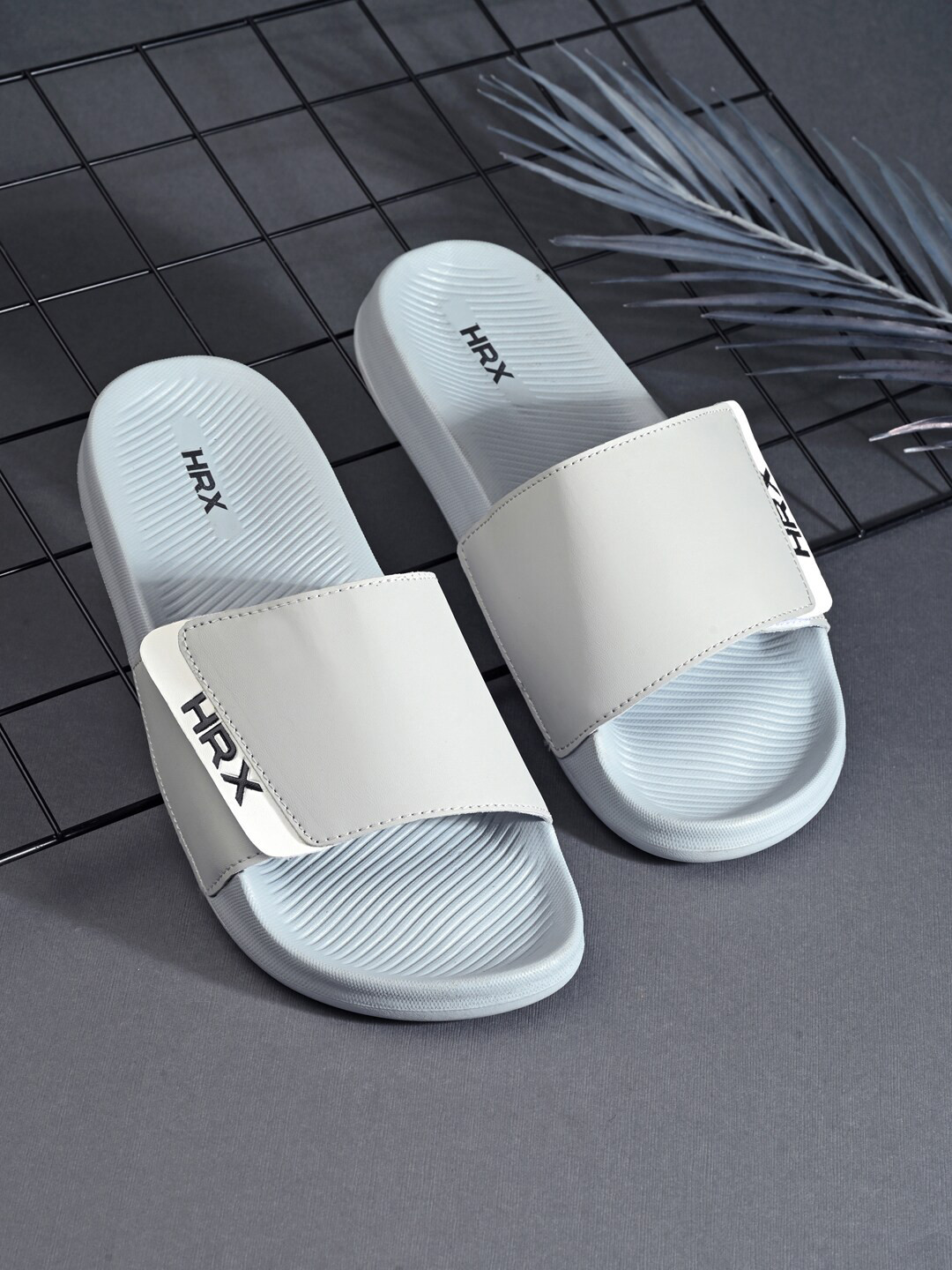 HRX by Hrithik Roshan Men Synthetic Velcro Sliders