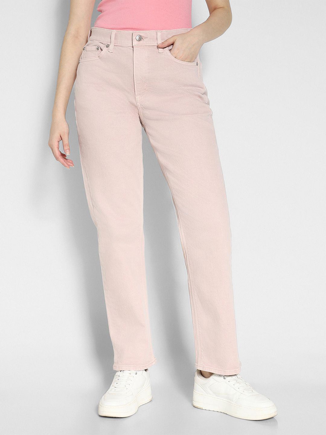 AMERICAN EAGLE OUTFITTERS Women High-Rise Clean Look No Fade Stretchable Jeans