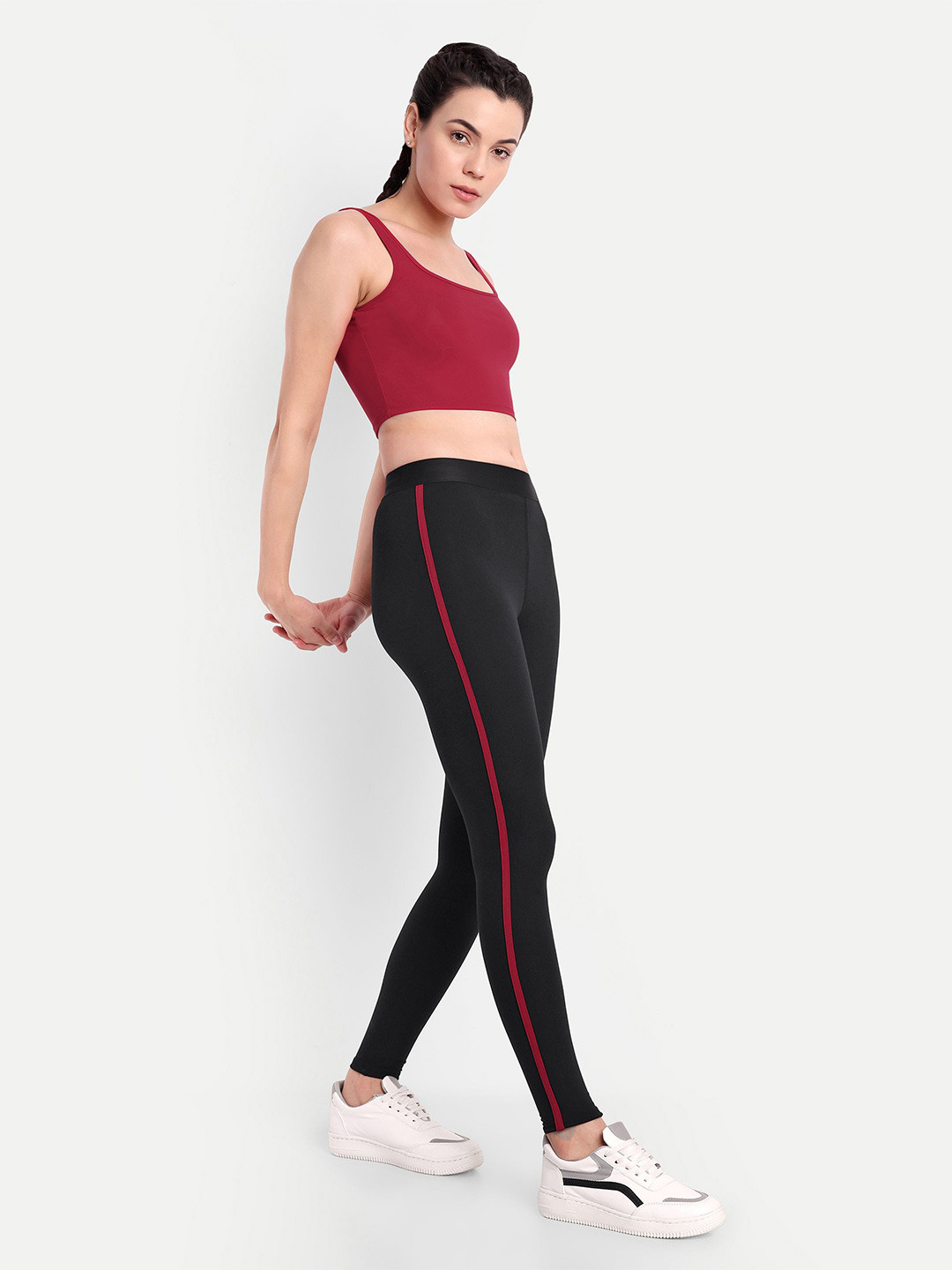 So What Cherry Red Square Neck Crop Tank Top