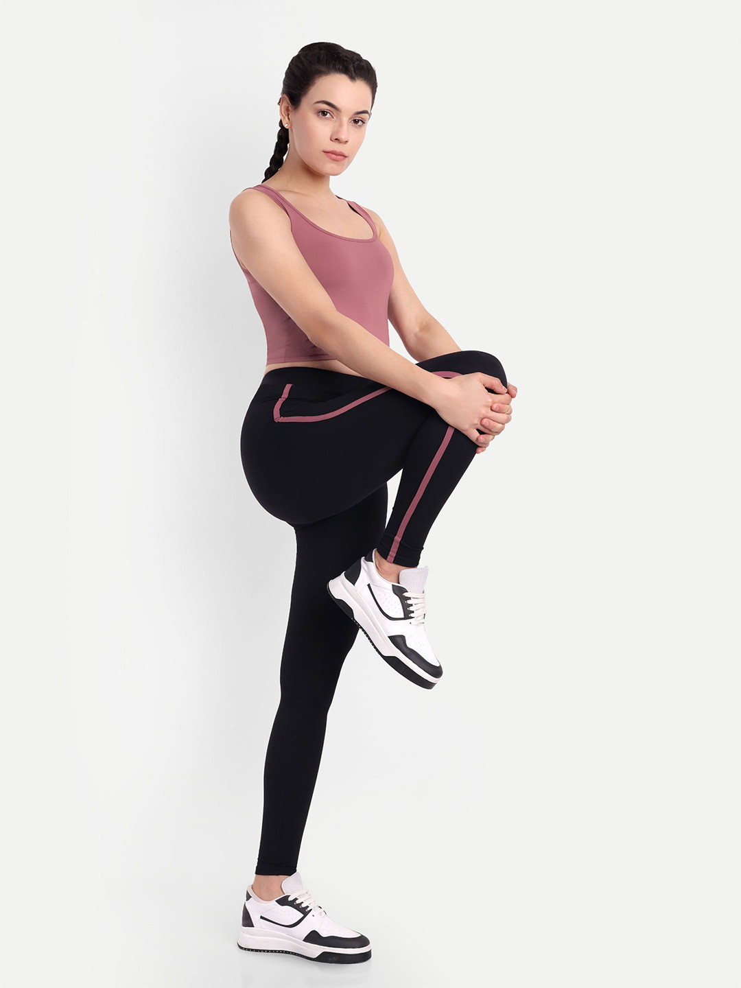 So What Solid Square Neck Sleeveless Crop Top