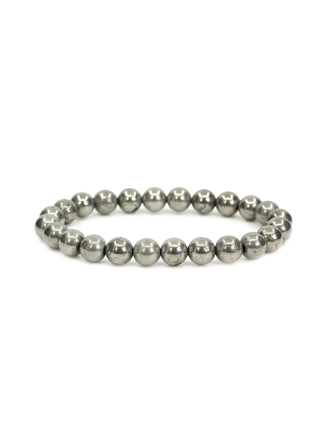 Young & Forever Crystal Gem Stone Pyrite Elasticated Bracelet