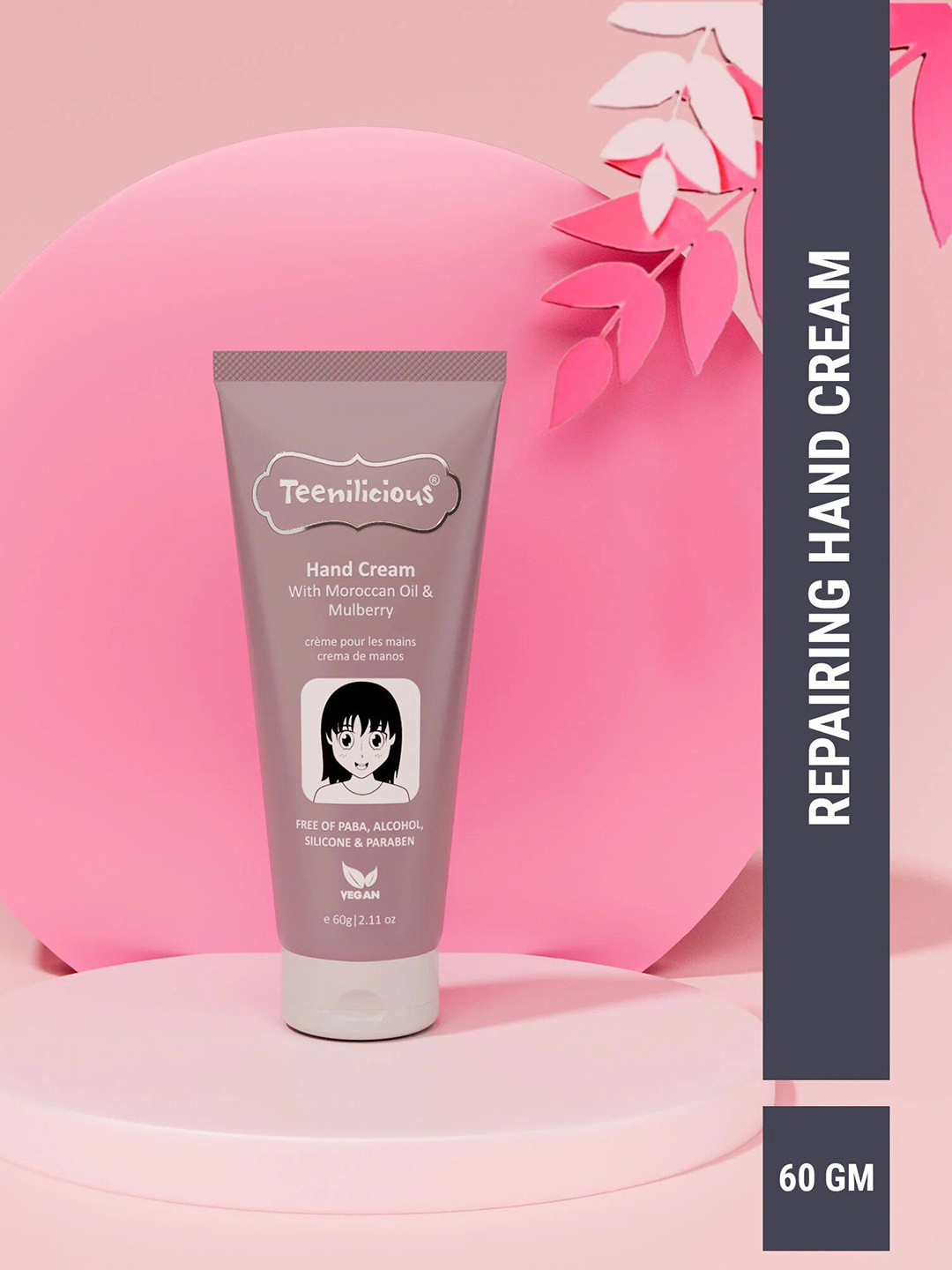 Teenilicious Hand Cream With Moroccan Oil & Mulberry For Dry Hands- 60g