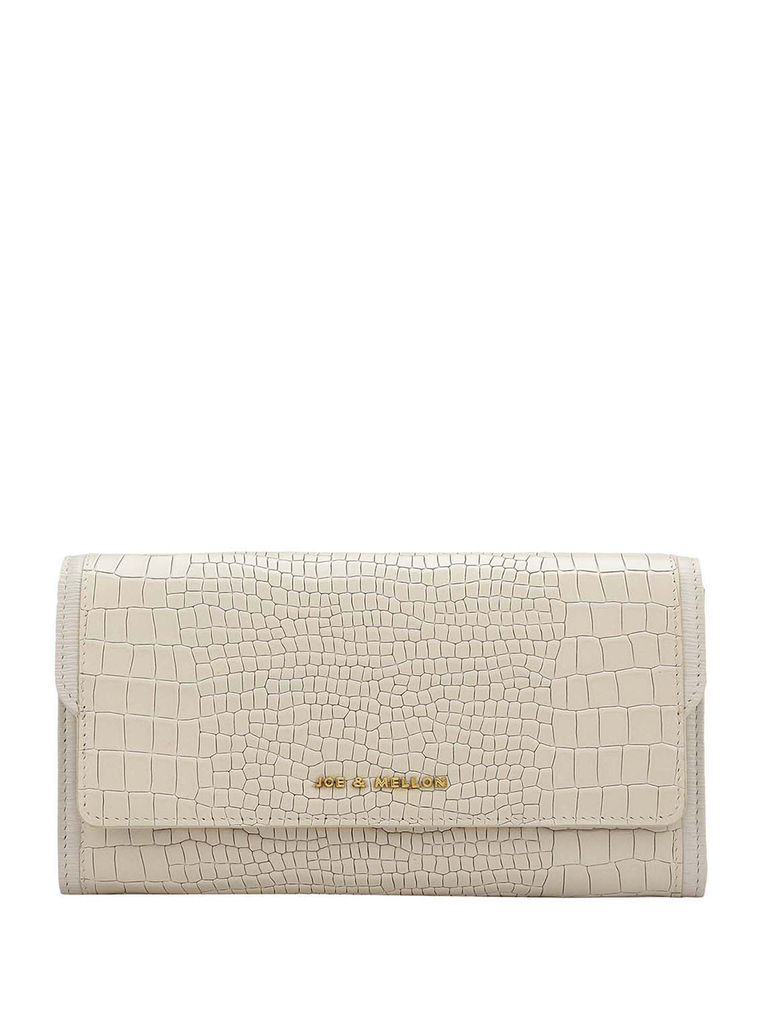 Joe & Mellon Women Textured Leather Envelope Wallet