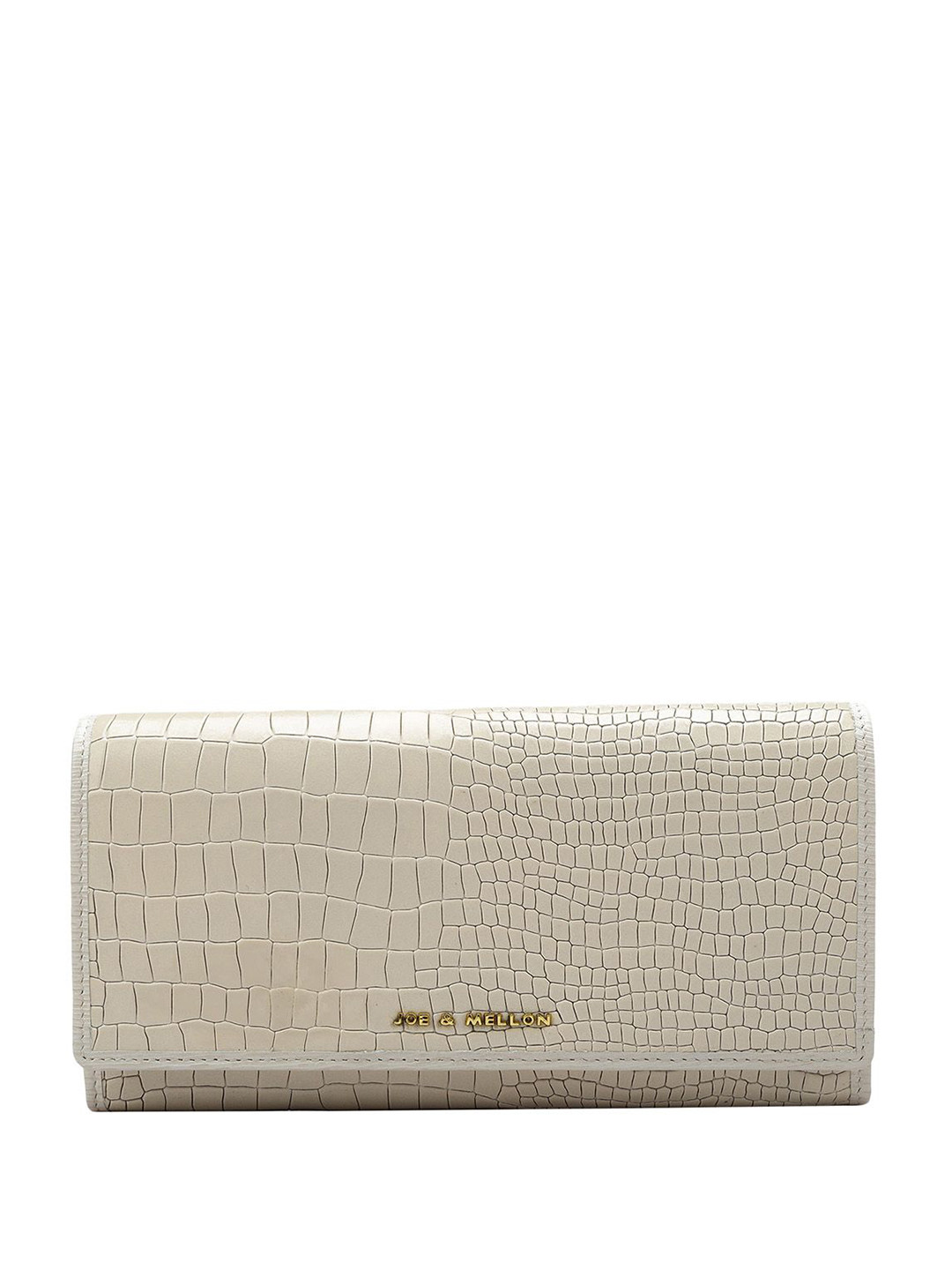 Joe & Mellon Women Abstract Textured Leather Two Fold Wallet