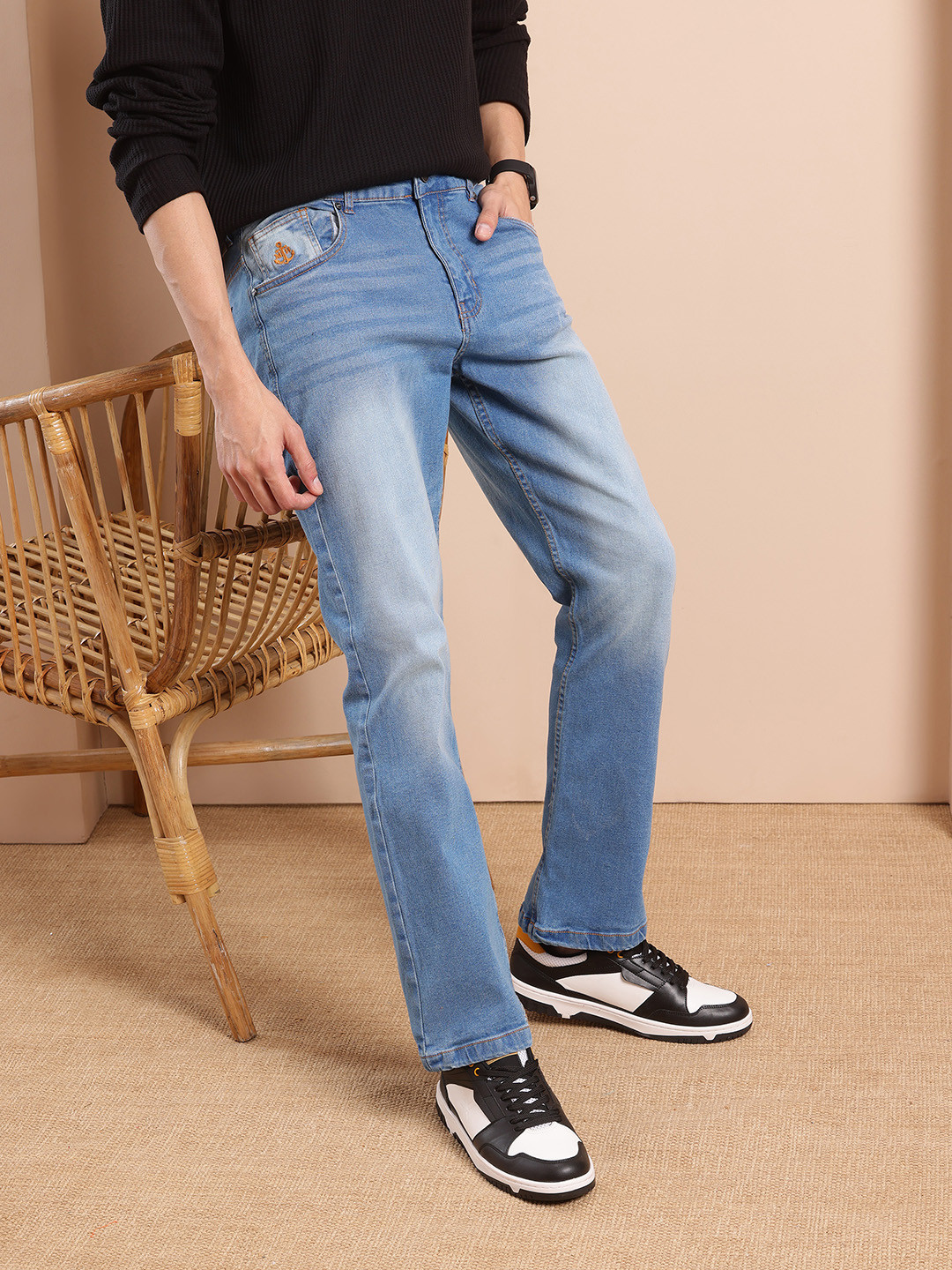Mast & Harbour Men Bootcut Fit Jeans