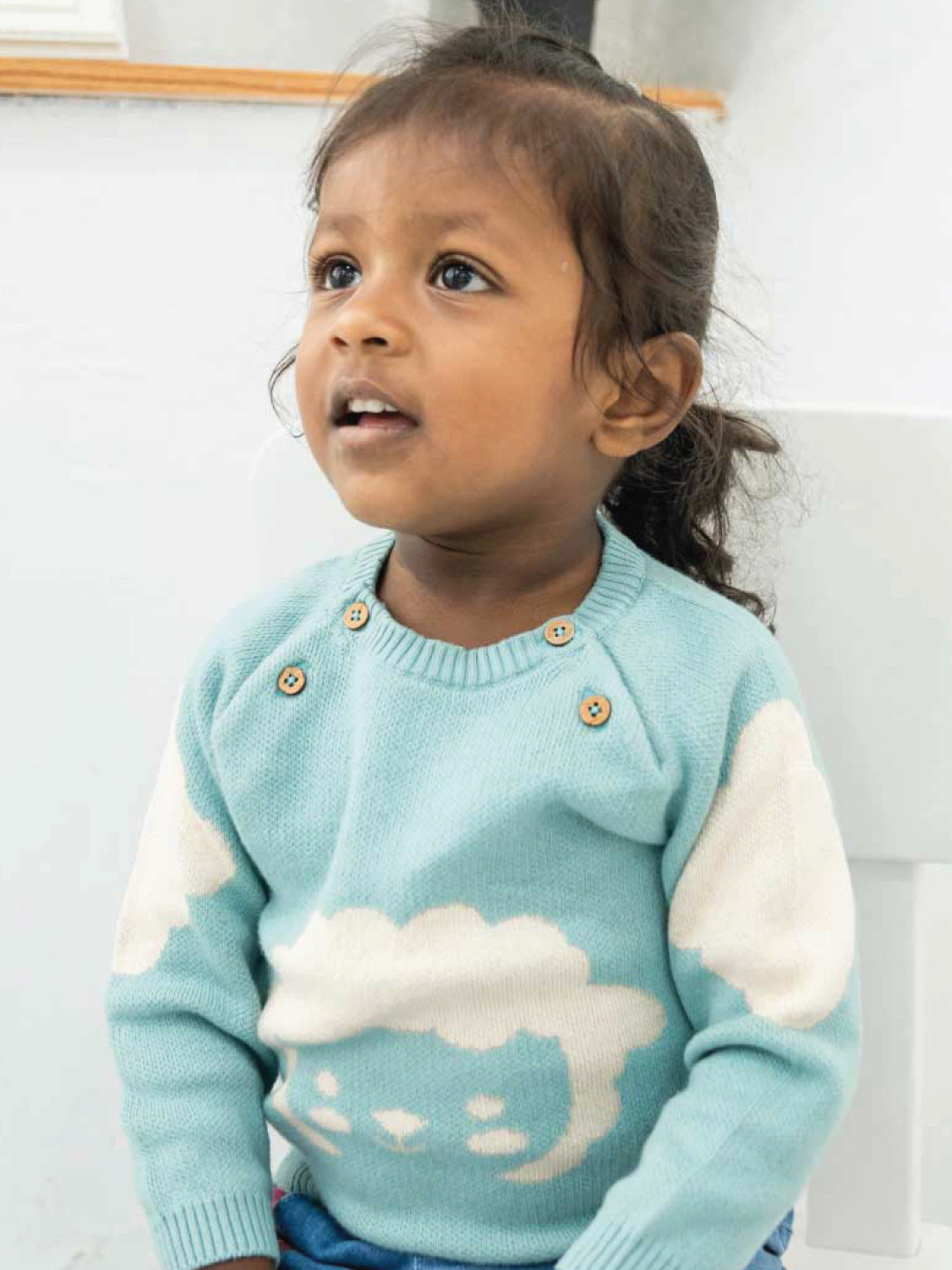 A Toddler Thing Unisex Kids Ribbed Round Neck Cotton Pullover
