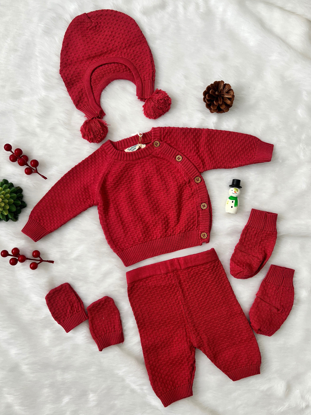 A Toddler Thing Infants 7-Pcs Organic Cotton Baby Apparel Gift Set