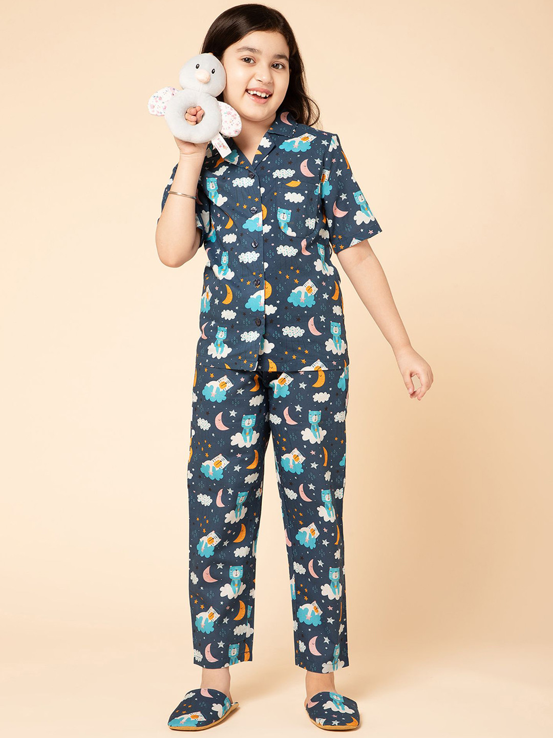 PICCOLO Girls Printed Night suit