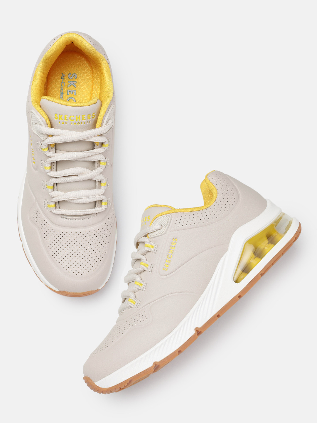 Skechers Sneakers Geel Dames Skechers Dames Geel Skechers Uno