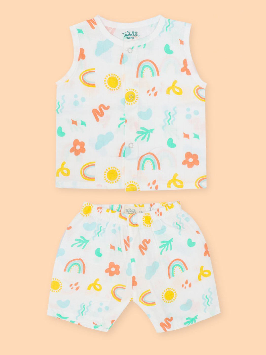 A Toddler Thing Unisex Kids Printed Shirt with Shorts