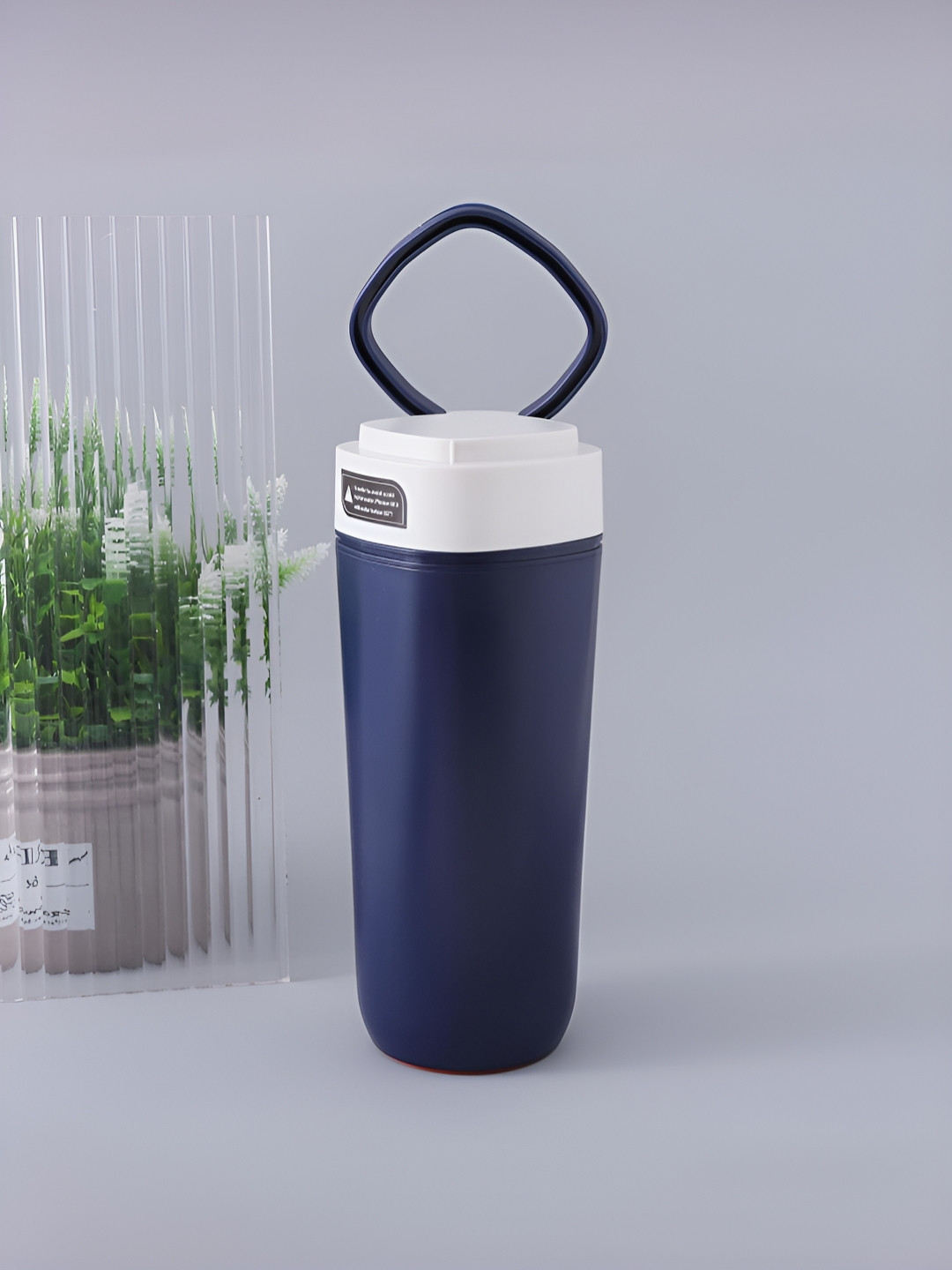 Kuber Industries Life Begins At the End of Your Comfort Zone Blue Stainless Steel Dishwasher Safe Mug-330ml