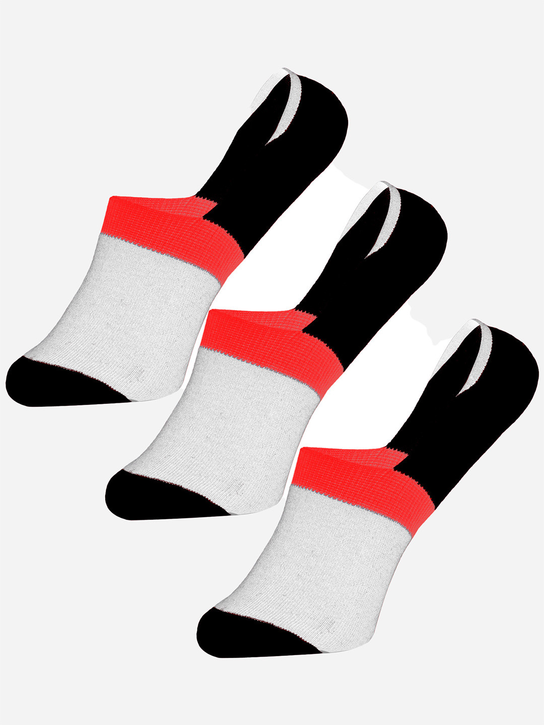 Bodycare Men Pack Of 3 Colorblocked Loafer Socks