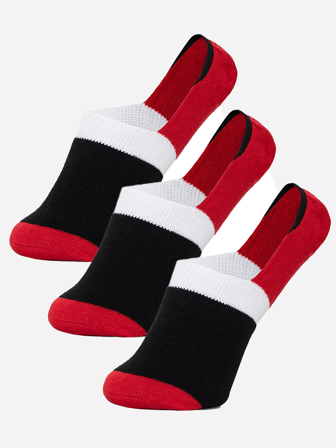 Bodycare Pack Of 3 Red  Men  Shoe Liners