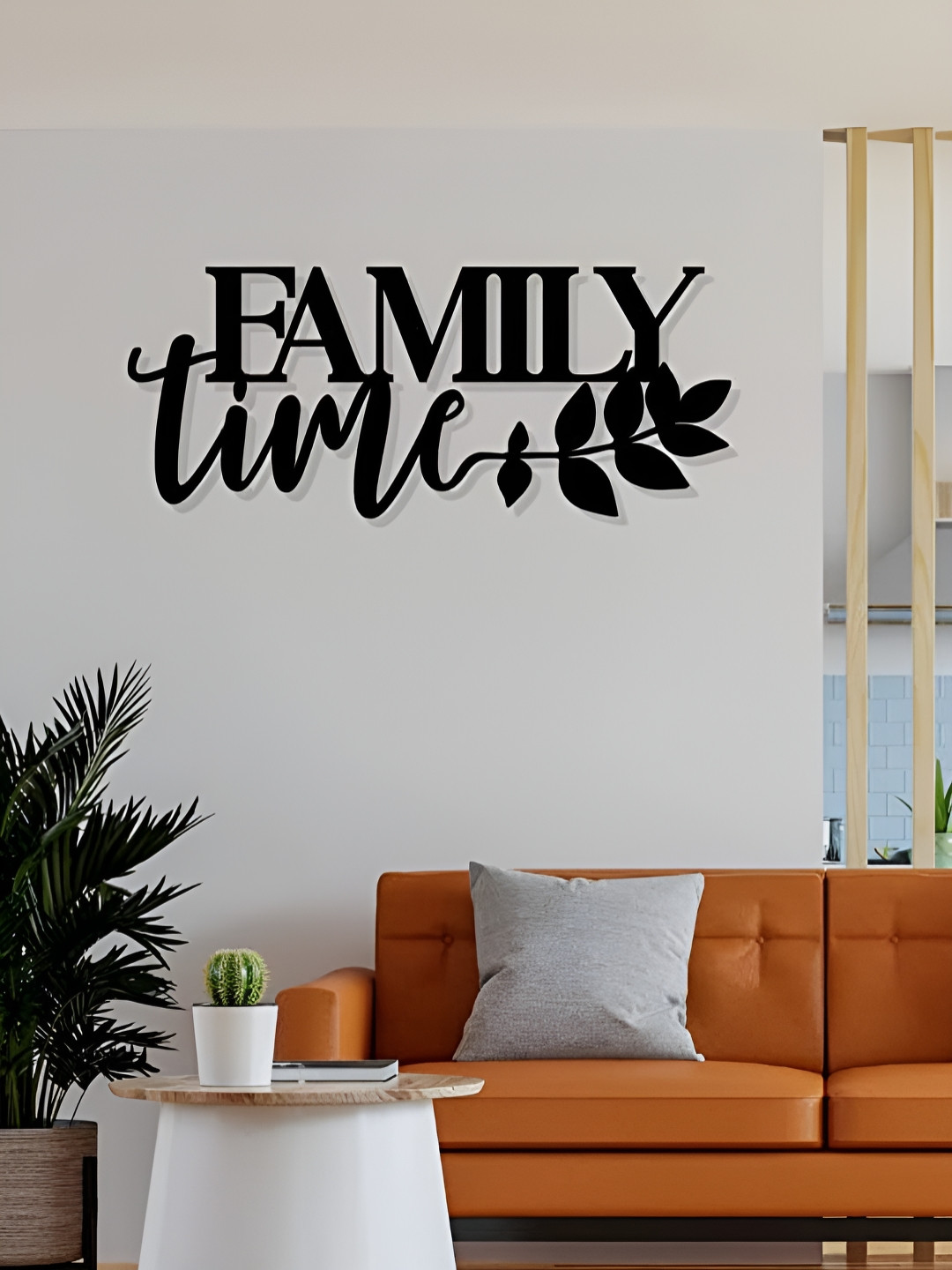 ARTROOMS Family Time Metal Matte Hanging Hall Signs and Plaques-10In