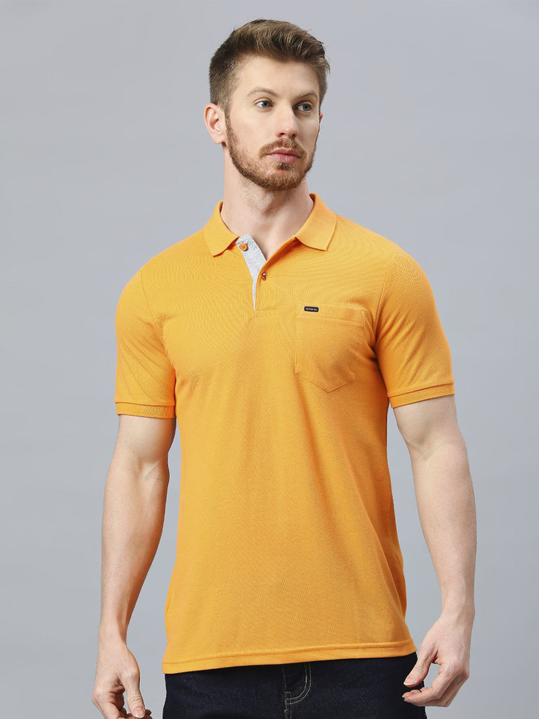 Klub Fox Men Polo Collar Pockets T-shirt