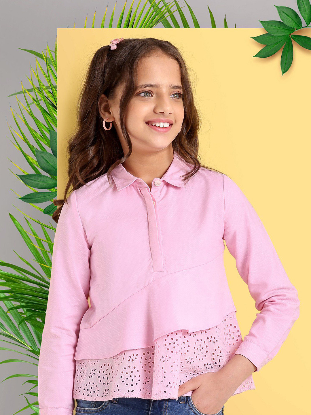 ARIAS By LARA DUTTA Cotton Shirt Style Top