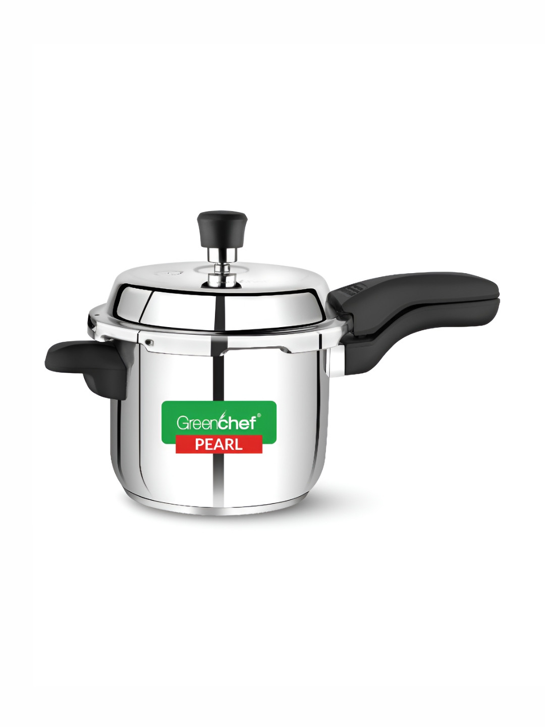 Greenchef Pearl Silver Aluminium Dishwasher safe Induction Outer Lid Pressure Cooker-3 L
