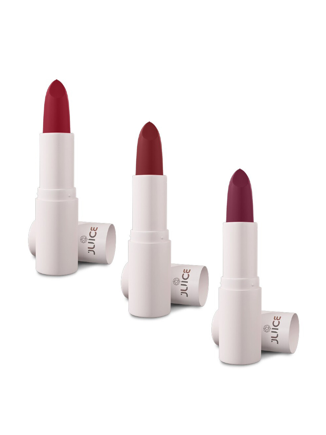 JUICE Kiss Sensation Set Of 3 Lipstick-4g Each-Red Rebel-Marooned-M05-Maroon