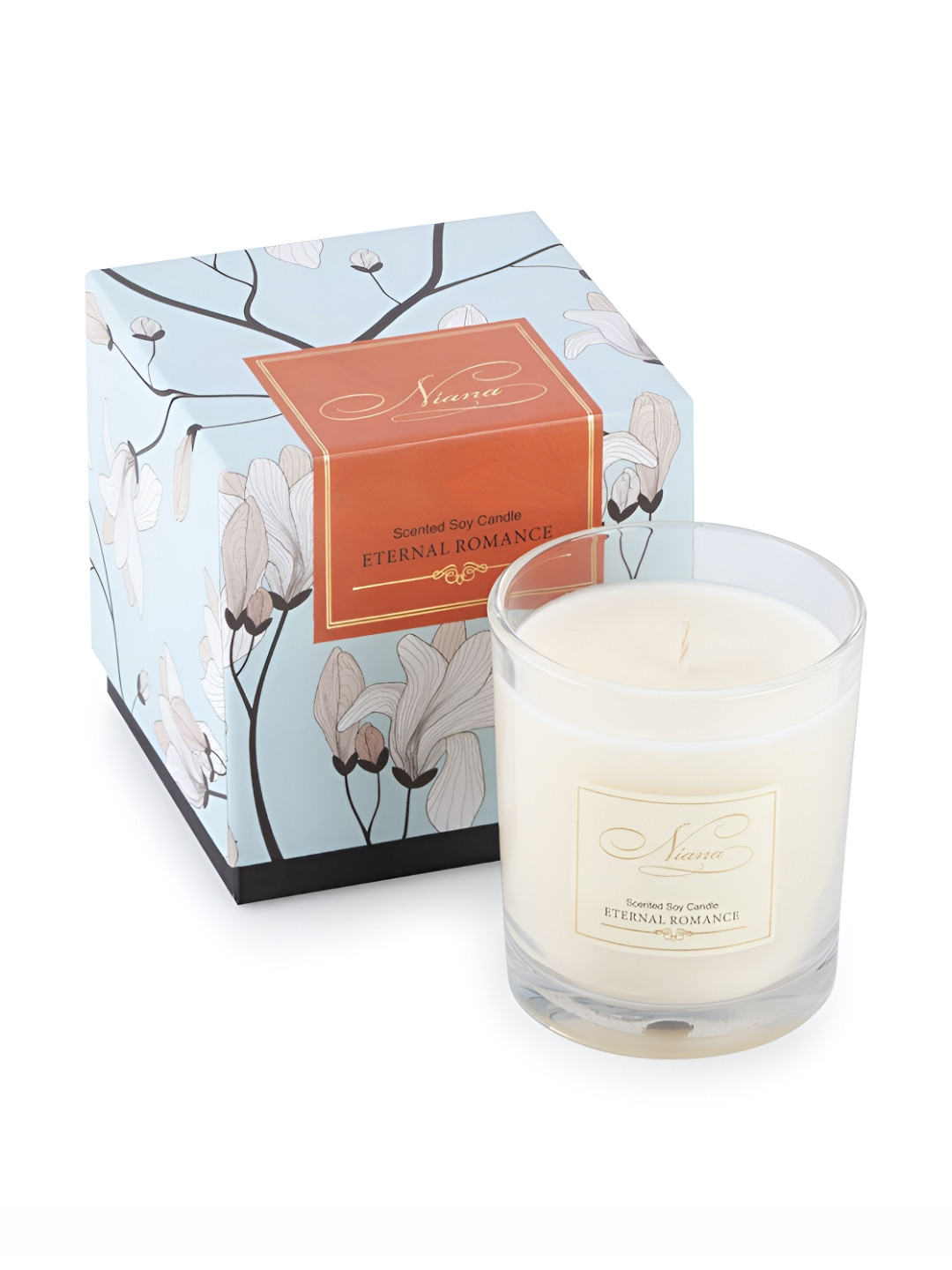 NIANA Eternal Romance Lead-Free Wick 1 Wick Scented Solid Geometric Regular Jar Candles