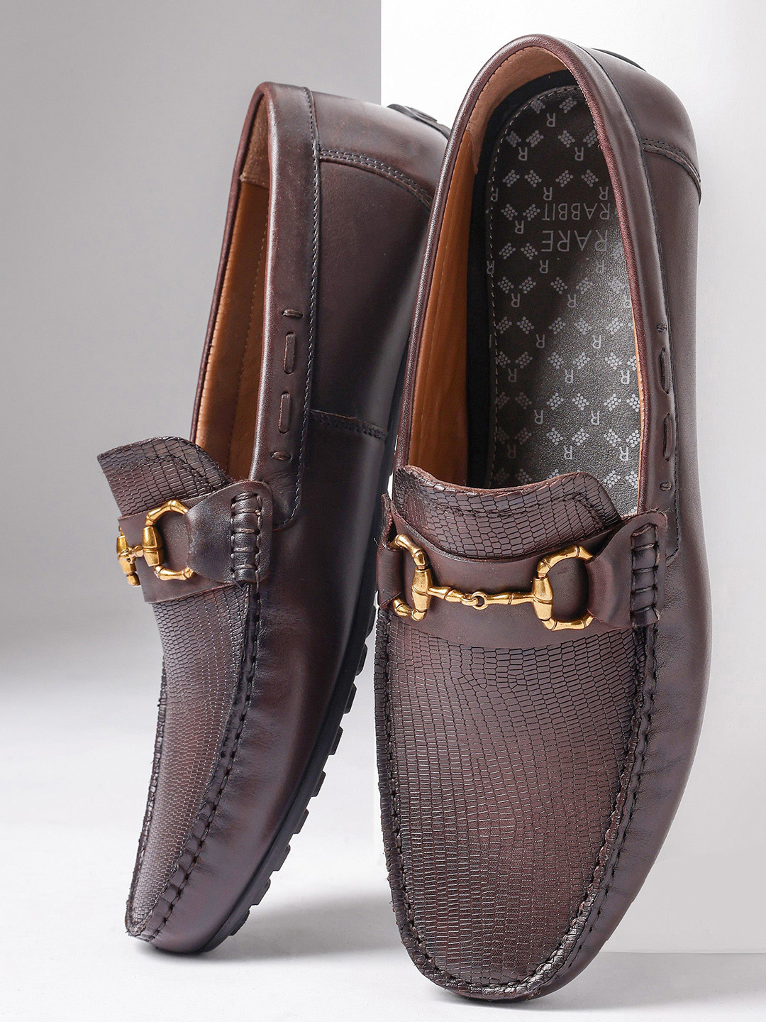 RARE RABBIT Men Wave Pro Leather Formal Loafers