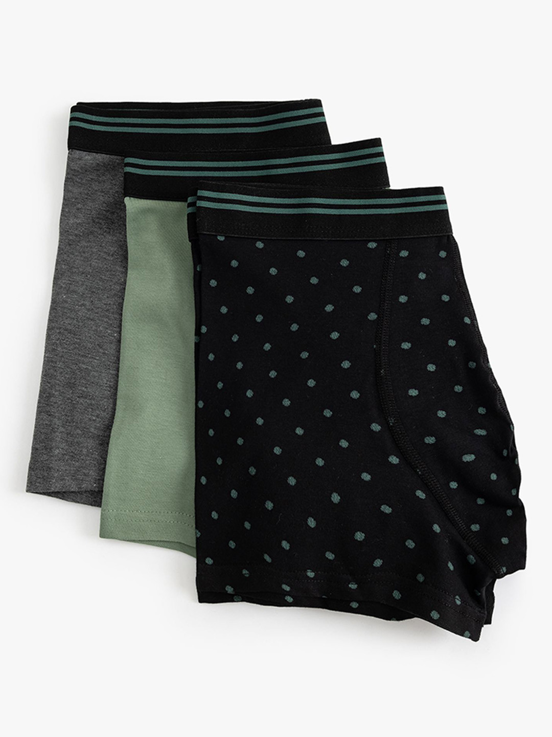 Koton Pack Of 3 Printed Cotton Trunks 8684287651654