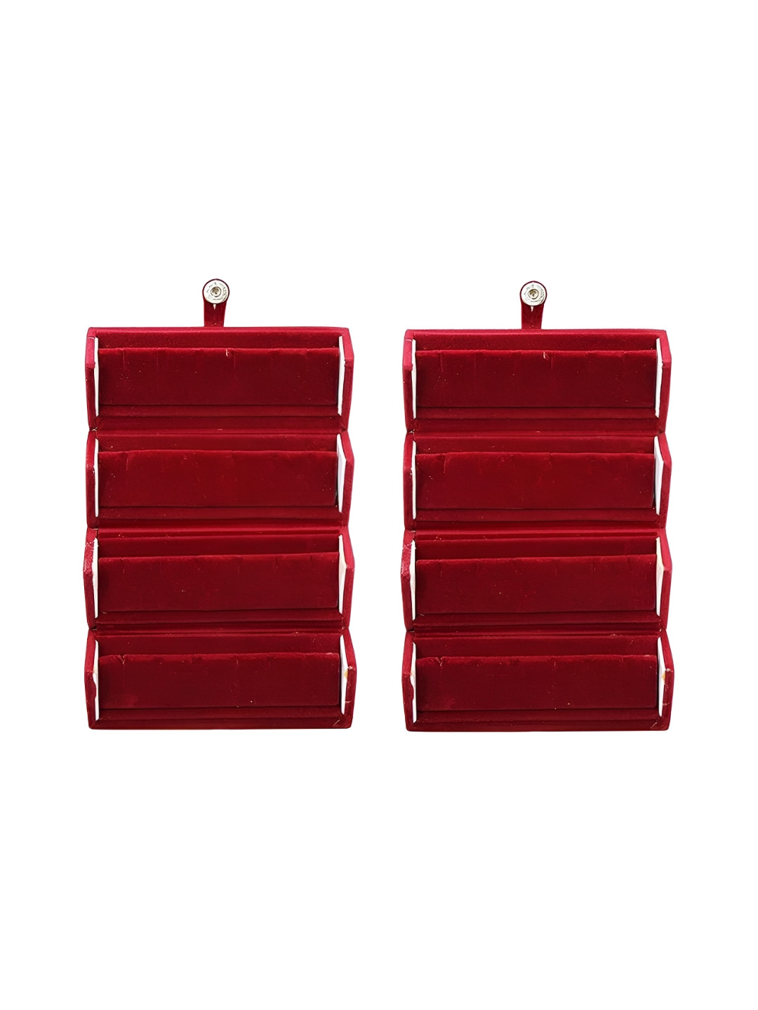 atorakushon Maroon Set of 2 Reusable Jewellery Organiser Organisers